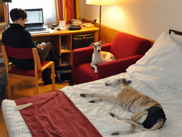 På ett hotelrum i Åbo