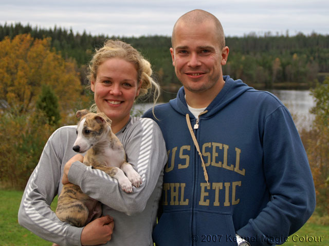 Cosmo (Junior) åker med Anne Katrine och Thomas till Kristianstad